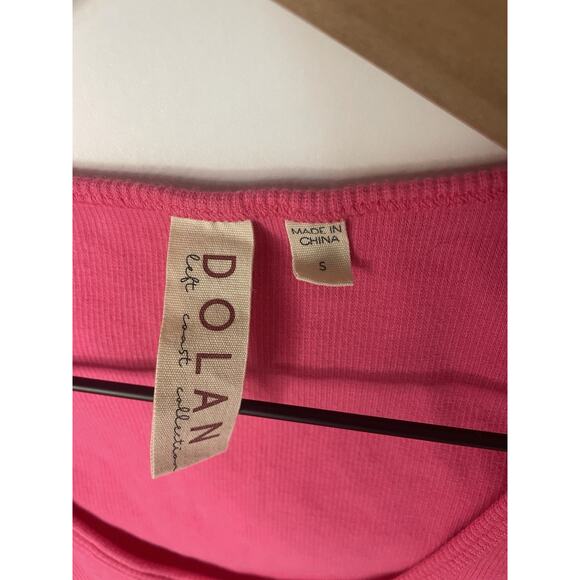 DOLAN Left Coast Pink Ruffle Sleeve Tank Top S Barbiecore Y2K Cottagecore Fairy - Picture 3 of 7